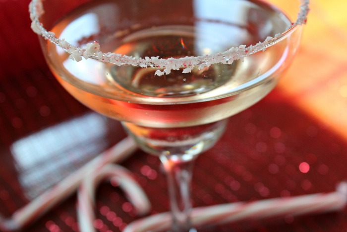 Peppermint Twistmas Champagne Cocktail 