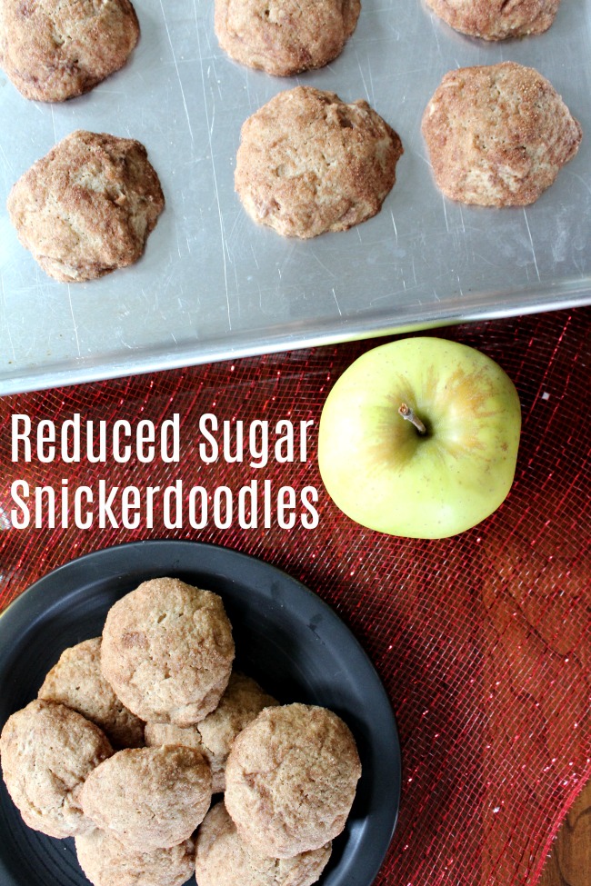 Reduced Sugar Snickerdoodles