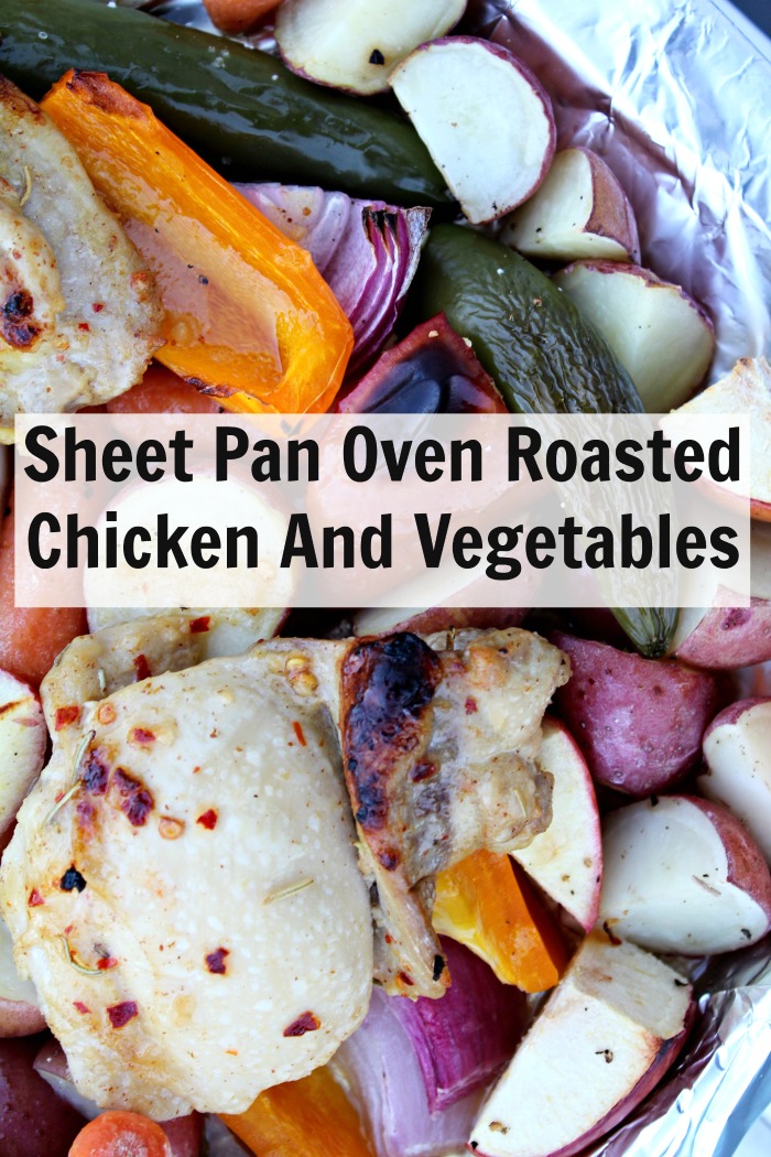 Sheet Pan Oven Roasted Chicken And Vegetables- Food Wine Sunshine