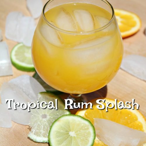 Tropical Rum Splash Cocktail