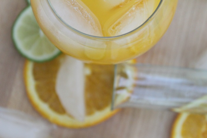 Tangerine Rum Splash Cocktail