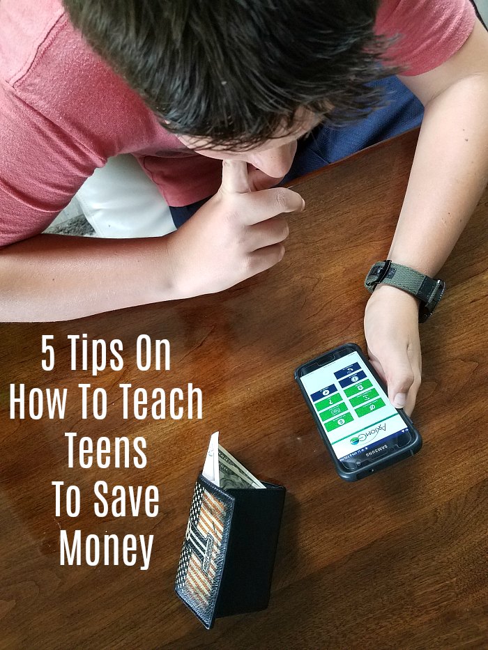 5 Tips On How To Teach Teens To Save Money | Parenting is full of lessons that we need to teach our children, and saving money for their future is a big one. These 5 Tips On How To Teach Teens To Save Money will help you and your teen on the road to financial success. Read more parenting tips, healthy recipes and traveling on a budget tips on foodwinesunshine.com | Food Wine Sunshine #teens #parenting #parenthood #saving #lifestyleblogger