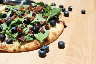 Bacon and Blueberry Pizza