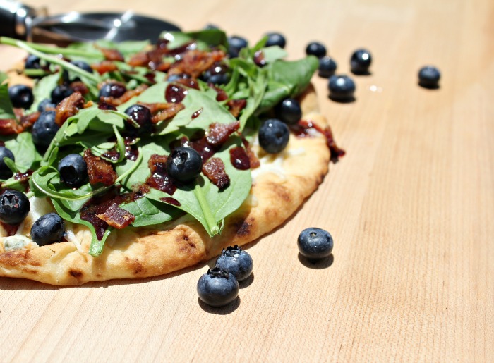 Bacon and Blueberry Pizza