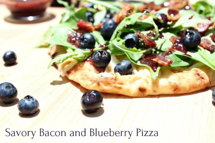 Savory Bacon and Blueberry Pizza 