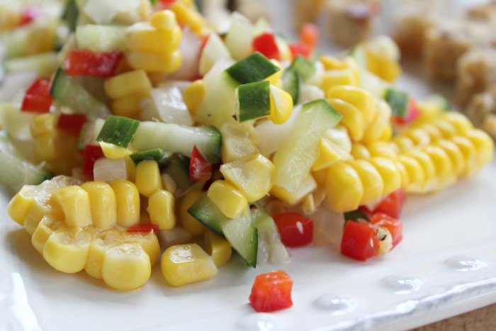 Fresh corn salad