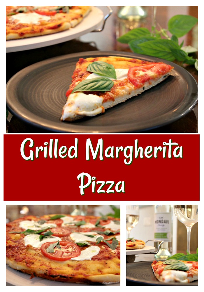 grilled margherita pizza