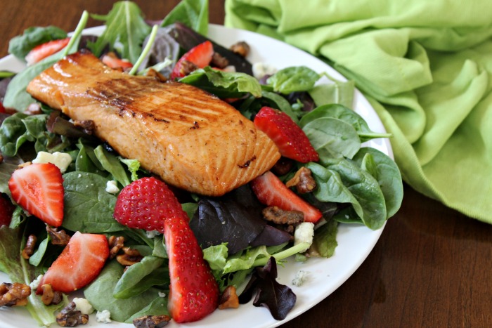 Strawberry Salmon Salad