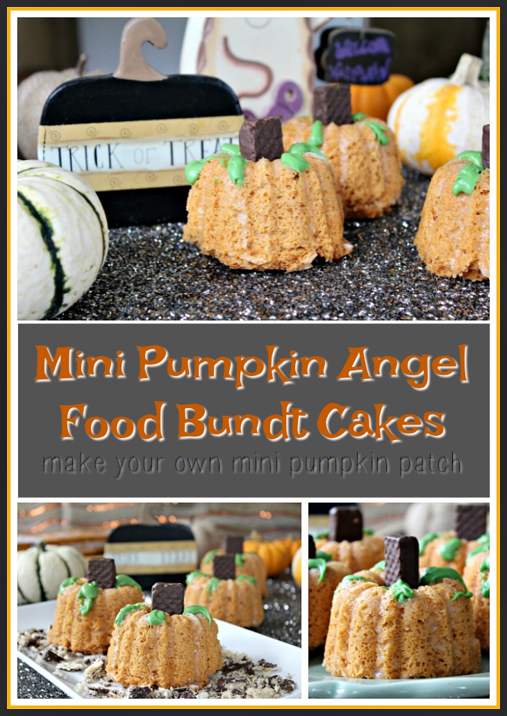 Mini Angel Food Bundt Cakes