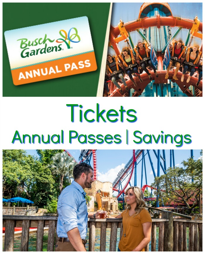 Busch Gardens Tampa Tickets