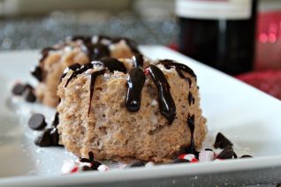 Peppermint Chocolate Angel Food Cake