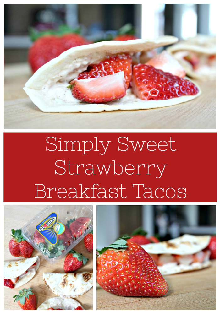 Sweet Strawberry Breakfast Tacos