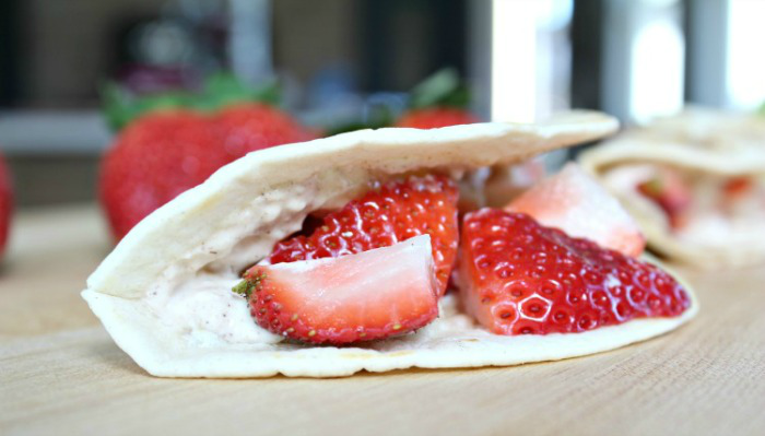 Strawberry Breakfast Tacos