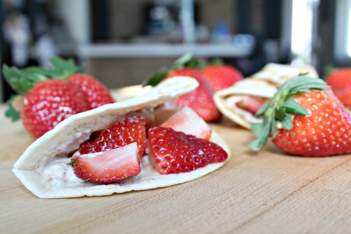 Easy Strawberry Breakfast Tacos