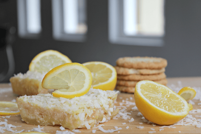 Upside Down Coconut Lemon Bars