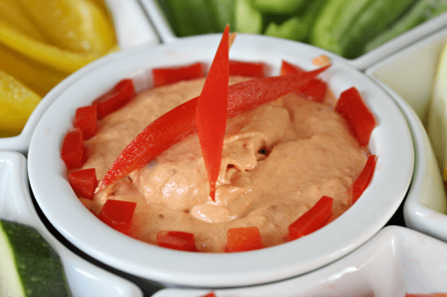 Easy Homemade Roasted Red Pepper Dip