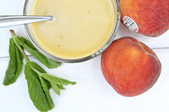 Best Mint and Peach Vinaigrette Dressing