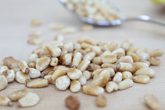 Easy toasted pine nuts