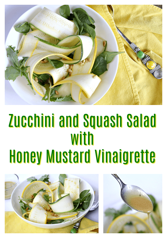 Best Zucchini and Squash Salad with Honey Mustard Vinaigrette 