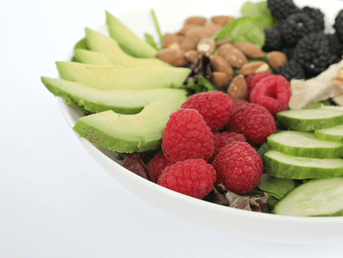 Healthy Berry Avocado Chicken Salad