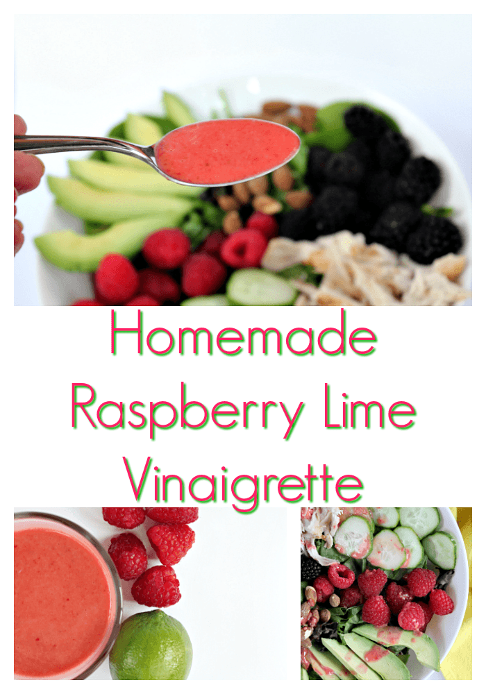 Homemade Raspberry Lime Vinaigrette Dressing