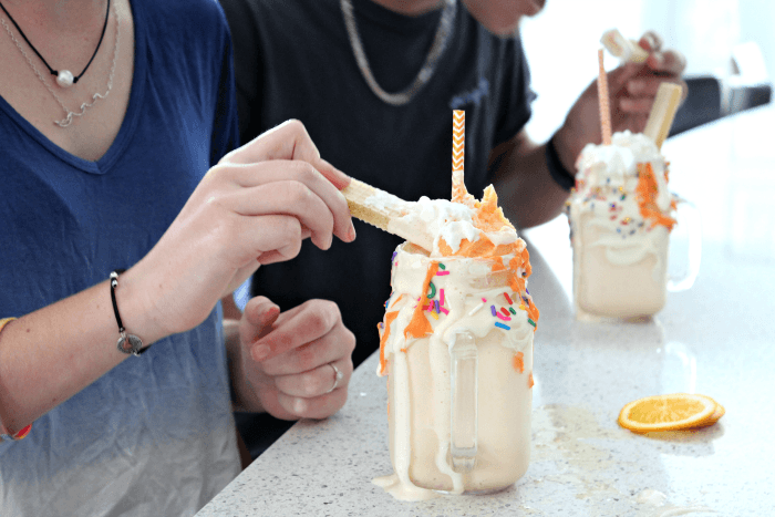 Best Orange Creamsicle Freakshake