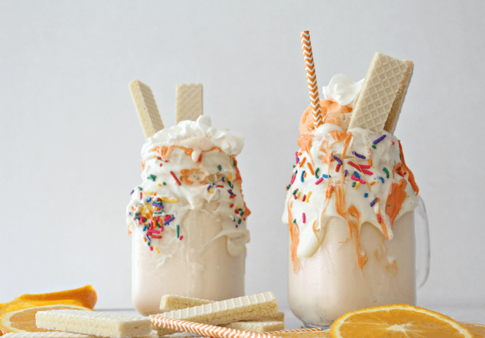 Over The Top Orange Creamsicle Milkshake