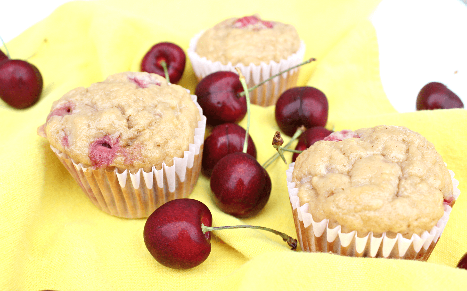 Easy & Healthy Cherry Muffins