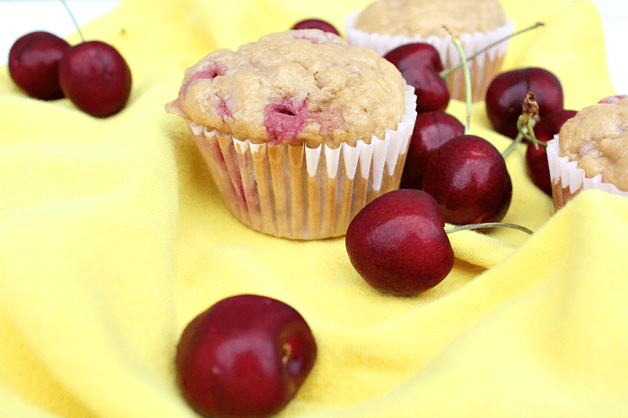 Best Healthy Cherry Muffins