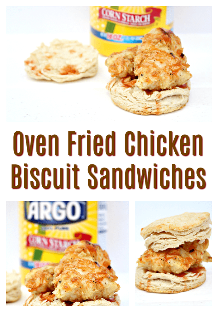 Tastiest Oven Fried Chicken Biscuit Sanwiches