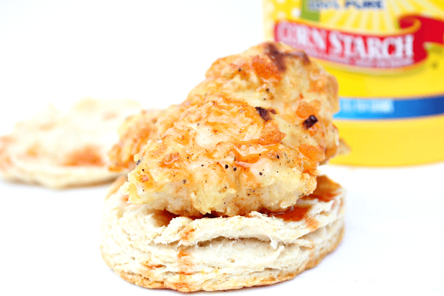 Oven Fried Chicken Biscuit Sandwiches