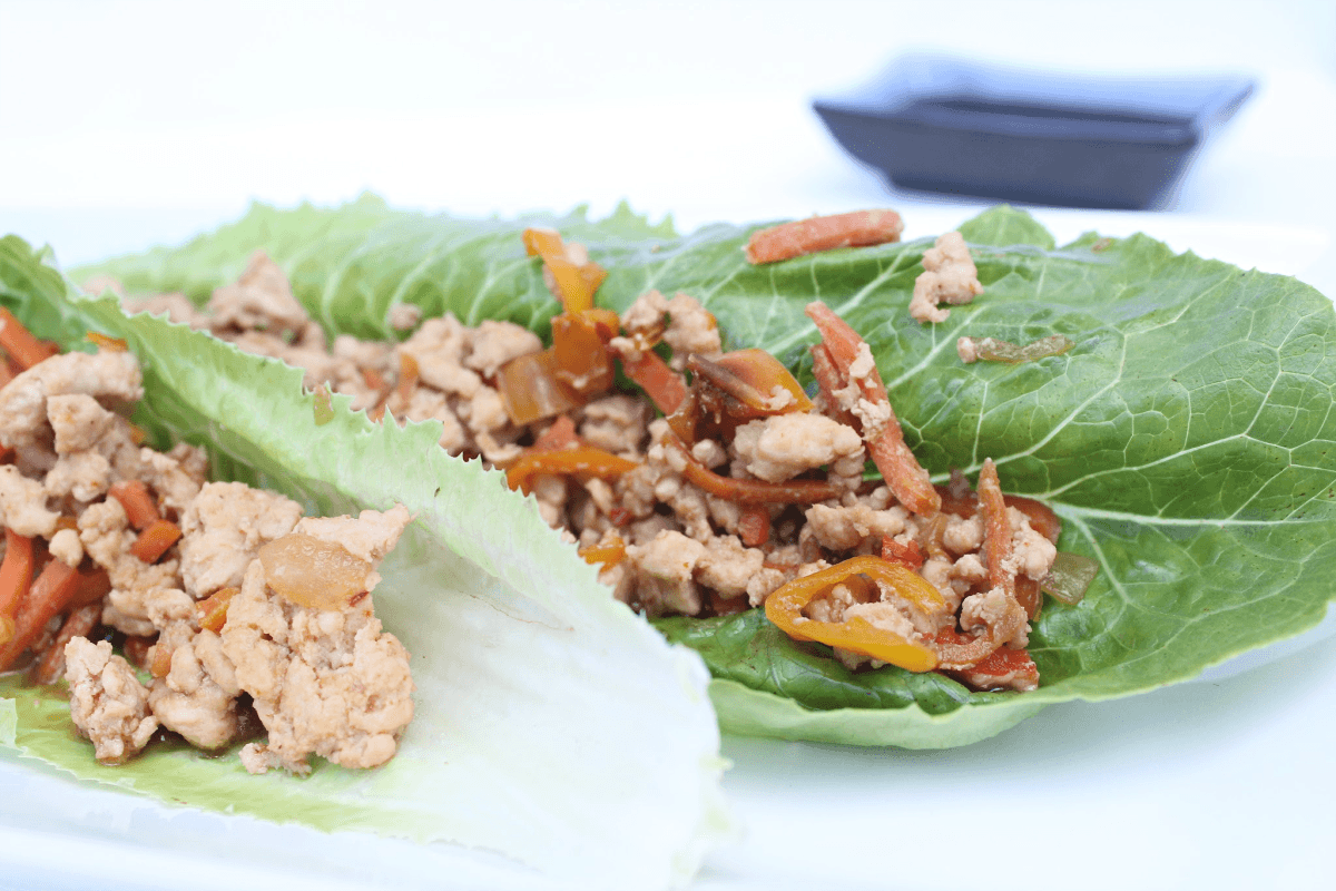 Easiest Asian Chicken Lettuce Wraps 