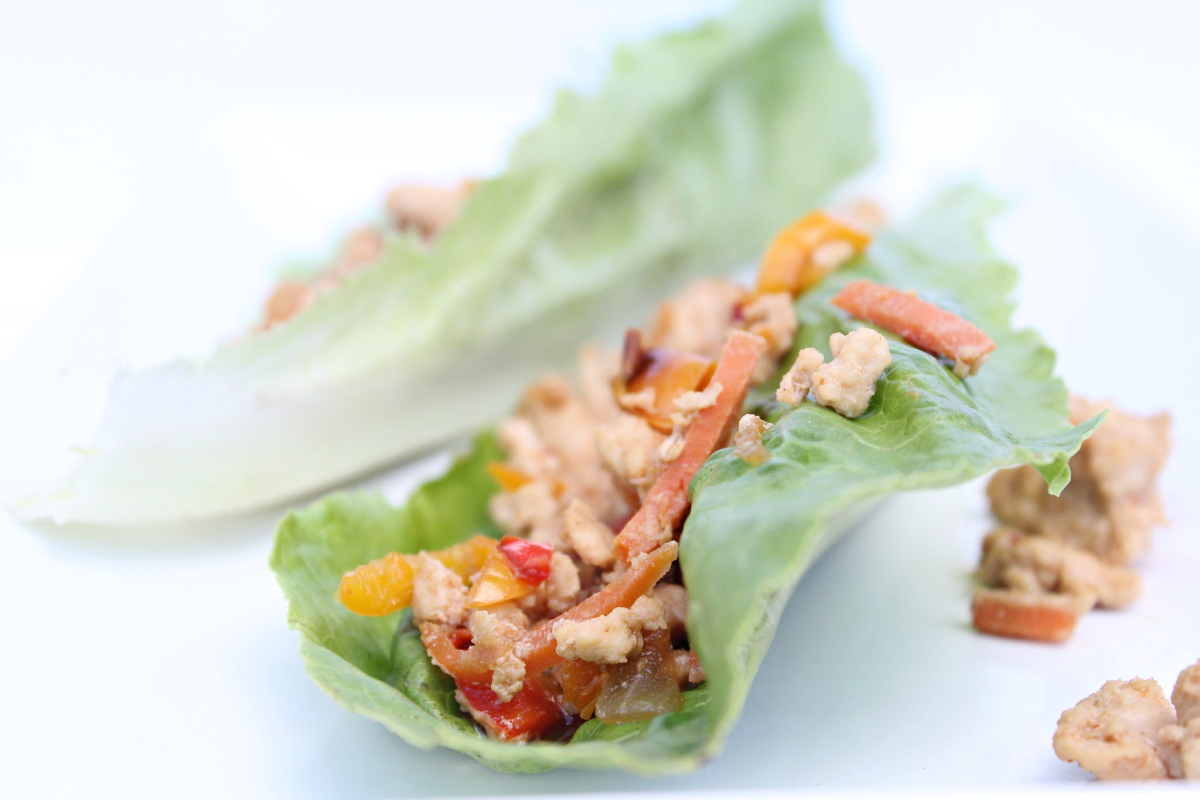 Keto Asian Chicken Lettuce Wraps 