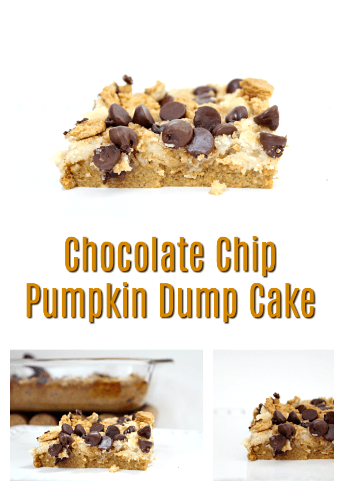 Easiest Chocolate Chip Pumpkin Dump Cake