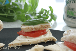 Tomato Basil Chicken Crescent Rolls