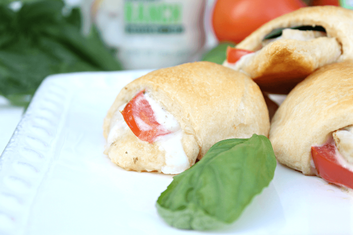 Tomato Basil Chicken Ranch Crescent Rolls