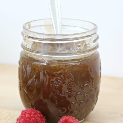 Homemade Caramel Sauce In Jar