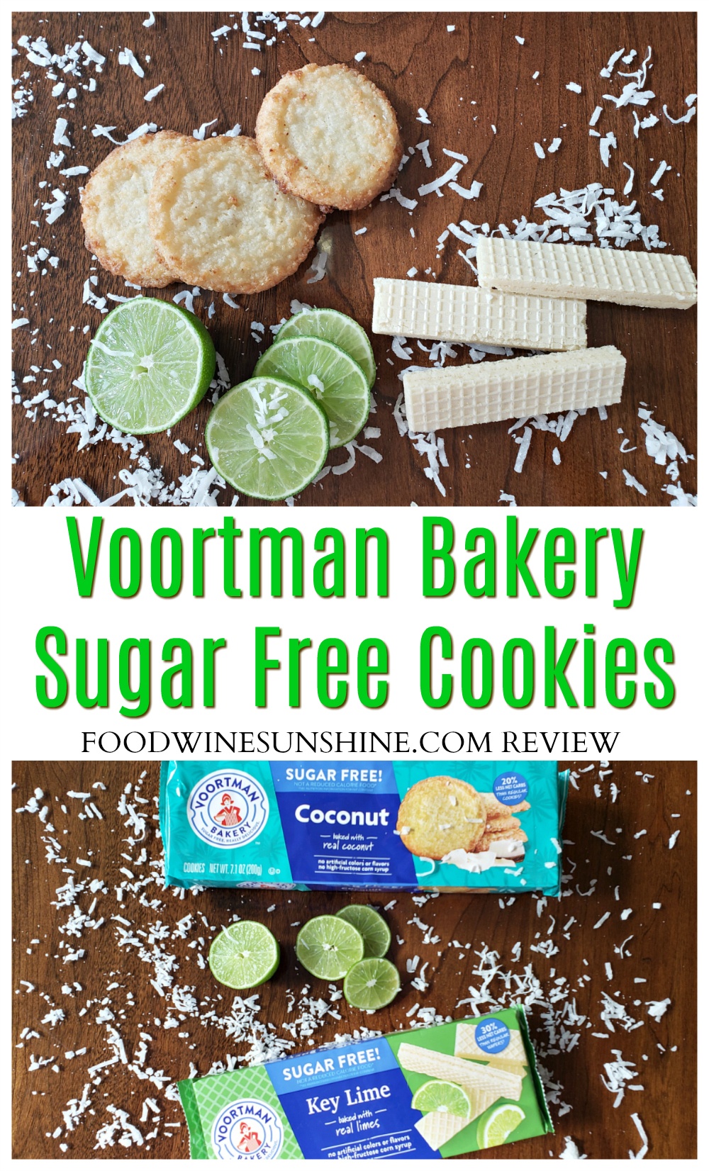 Voortman Bakery Sugar Free Cookies | You can find the two new flavors of Voortman Sugar Free Cookies and Wafers at your favorite retailers. Get a taste of the tropics with Voortman Bakery sugar free key lime wafers and sugar free coconut cookies. 