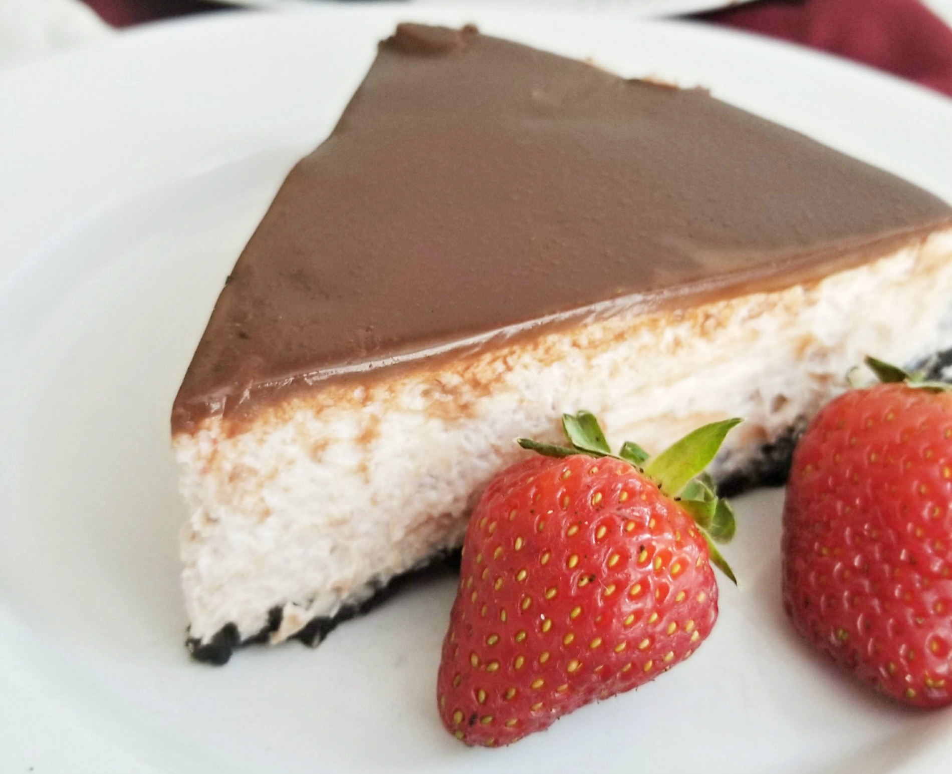 Strawberry Cheesecake Covered in Chocolate 