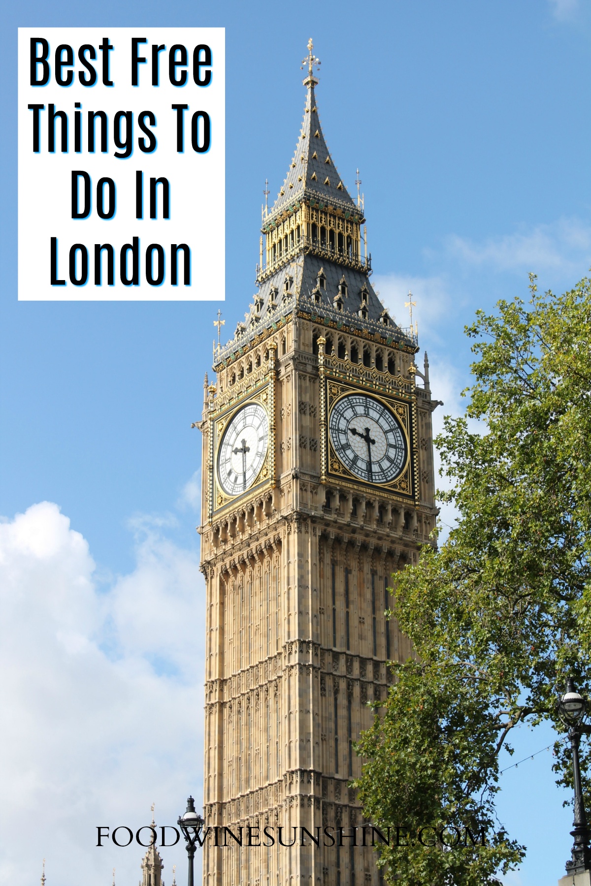 Top 17 Free Things To Do In London | London England is over 2000 years old, with all that history, there are plenty of Free Things To Do In London. Be sure to add this list of free things to do in London to your travel itinerary. For more travel tips and budget travel plans visit foodwinesunshine.com 