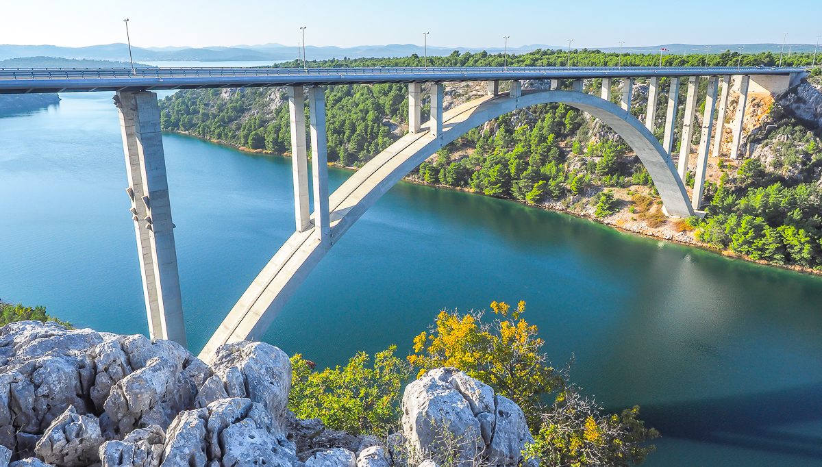 Krka Bridge on Drive To Bibich