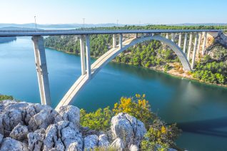 Krka Bridge on Drive To Bibich