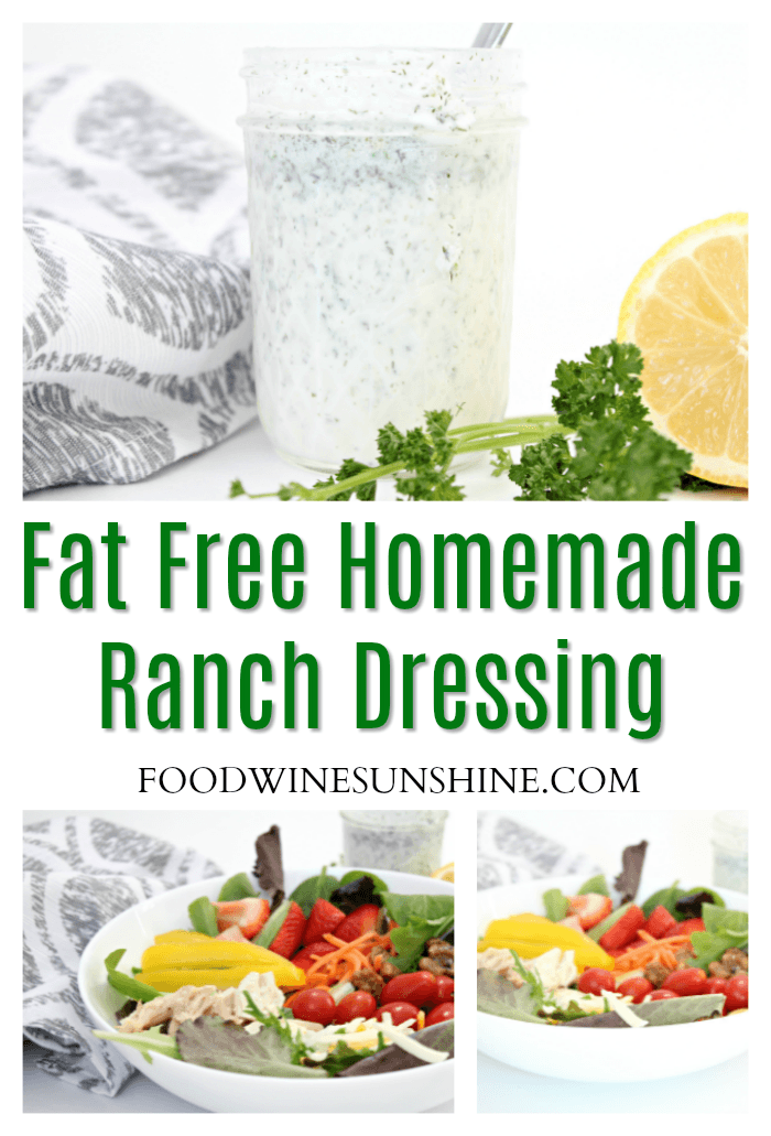 Fat Free Homemade Ranch Dressing Recipe