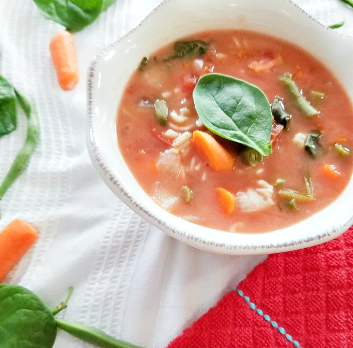 Crockpot Vegetable Soup with Noodles 