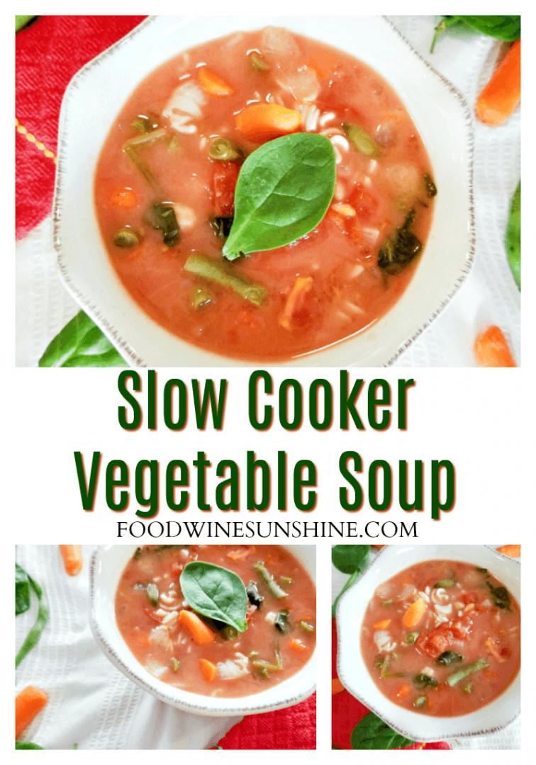 Healthy Slow Cooker Vegetable Soup {VIDEO} | Gluten-Free Soup