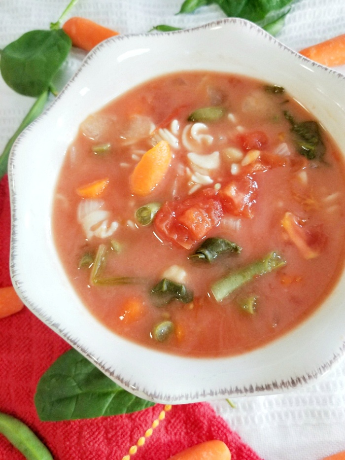 Best Vegetable Soup with Noodles made in Slow Cooker