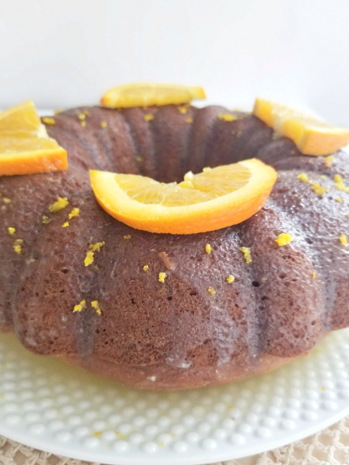 Best Banana Bundt Cake with Orange Glaze