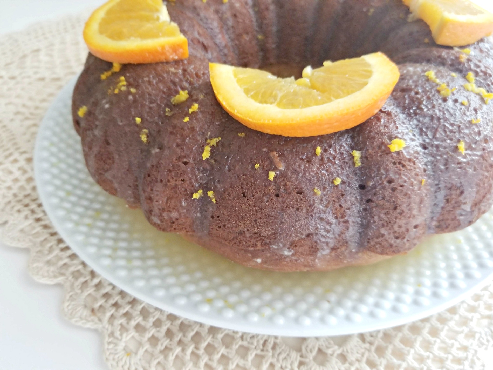 Orange and Banana Bundt Cake