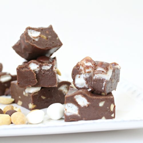 3 Minute Rocky Road Fudge