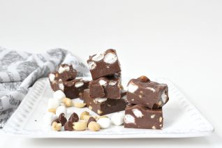 3 Minute Rocky Road Fudge